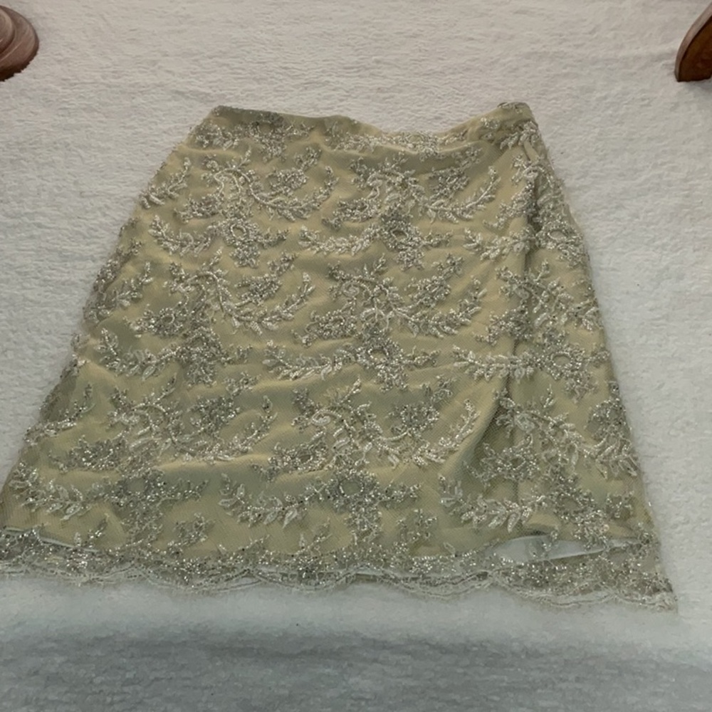Badgley Mischka Cream and White Garment